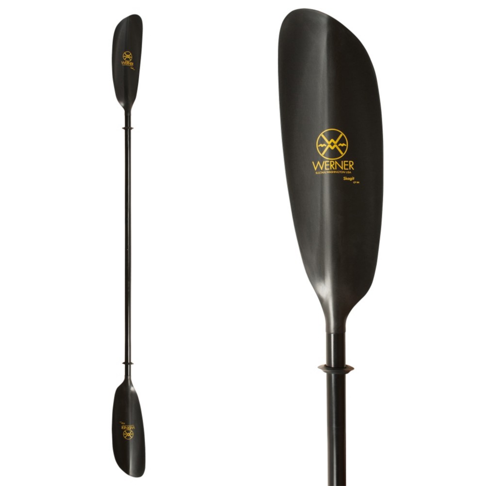 Werner Paddles Skagit CF Small Shaft Kayak Paddle 2013, Black, medium