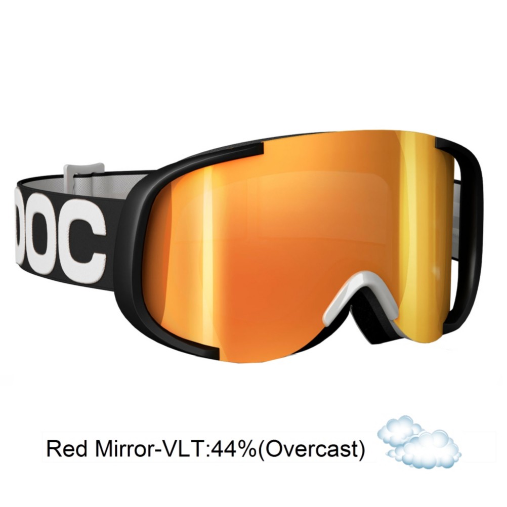POC Cornea Goggles 2013, Black White-Red Mirror, swatch