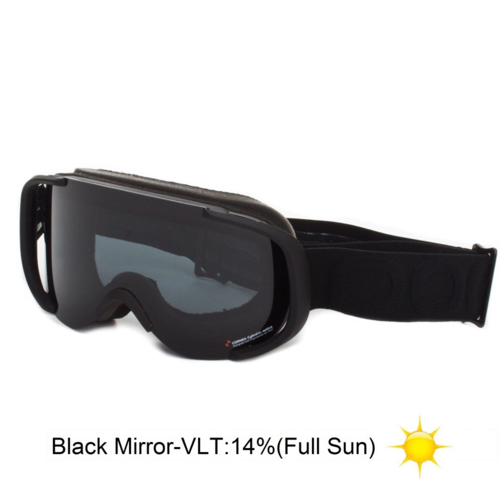 POC Cornea Goggles 2013, All Black Edition-Black Mirror, medium