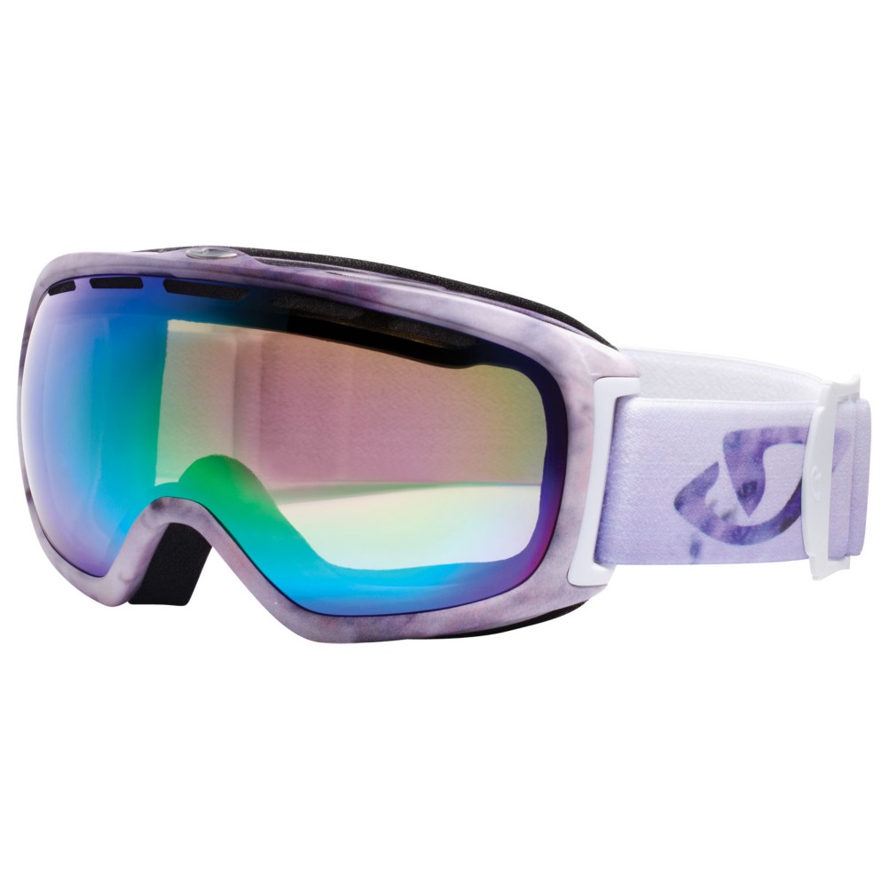 Giro Basis Goggles, Matte White Bokeh-Loden Green, swatch