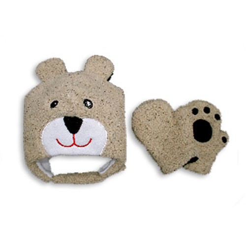 Critterlicious Winkle The Bear Hat and Mitten Set Toddlers 2011