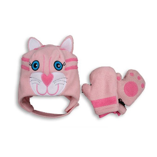 Critterlicious Twitty The Kitty Hat and Mitten Set Toddlers 2011