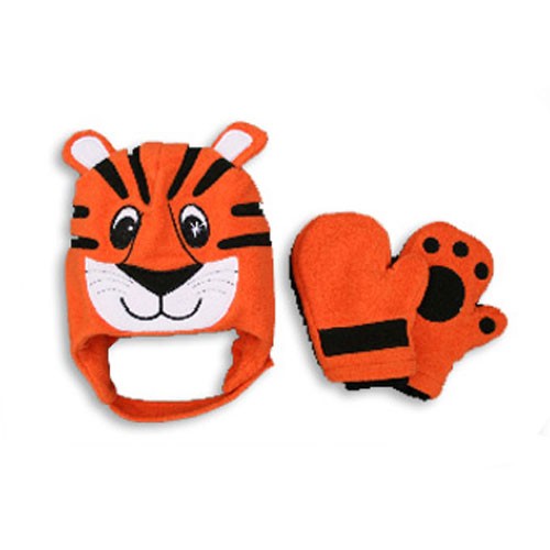 Critterlicious Zep The Tiger Hat and Mitten Set Toddler 2011