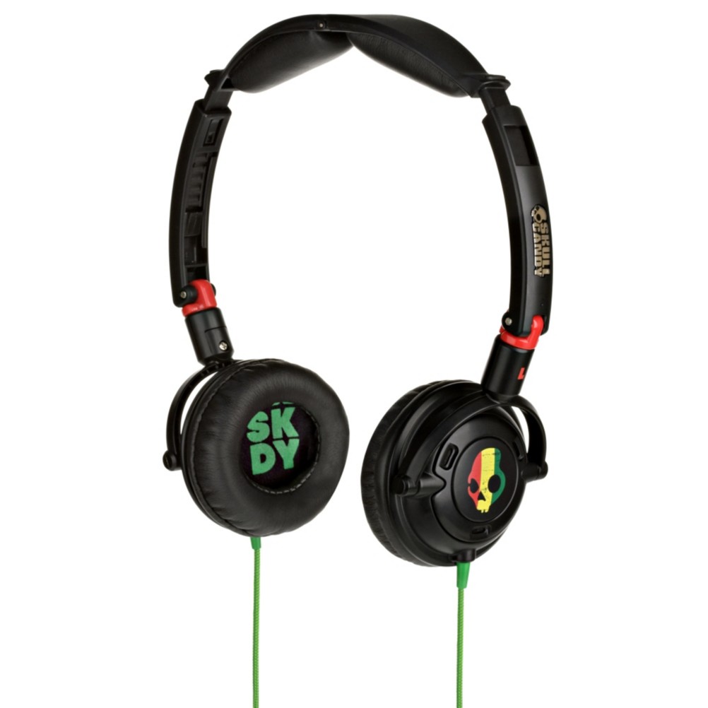 Skullcandy Lowrider Headphones Micd, Rasta, medium
