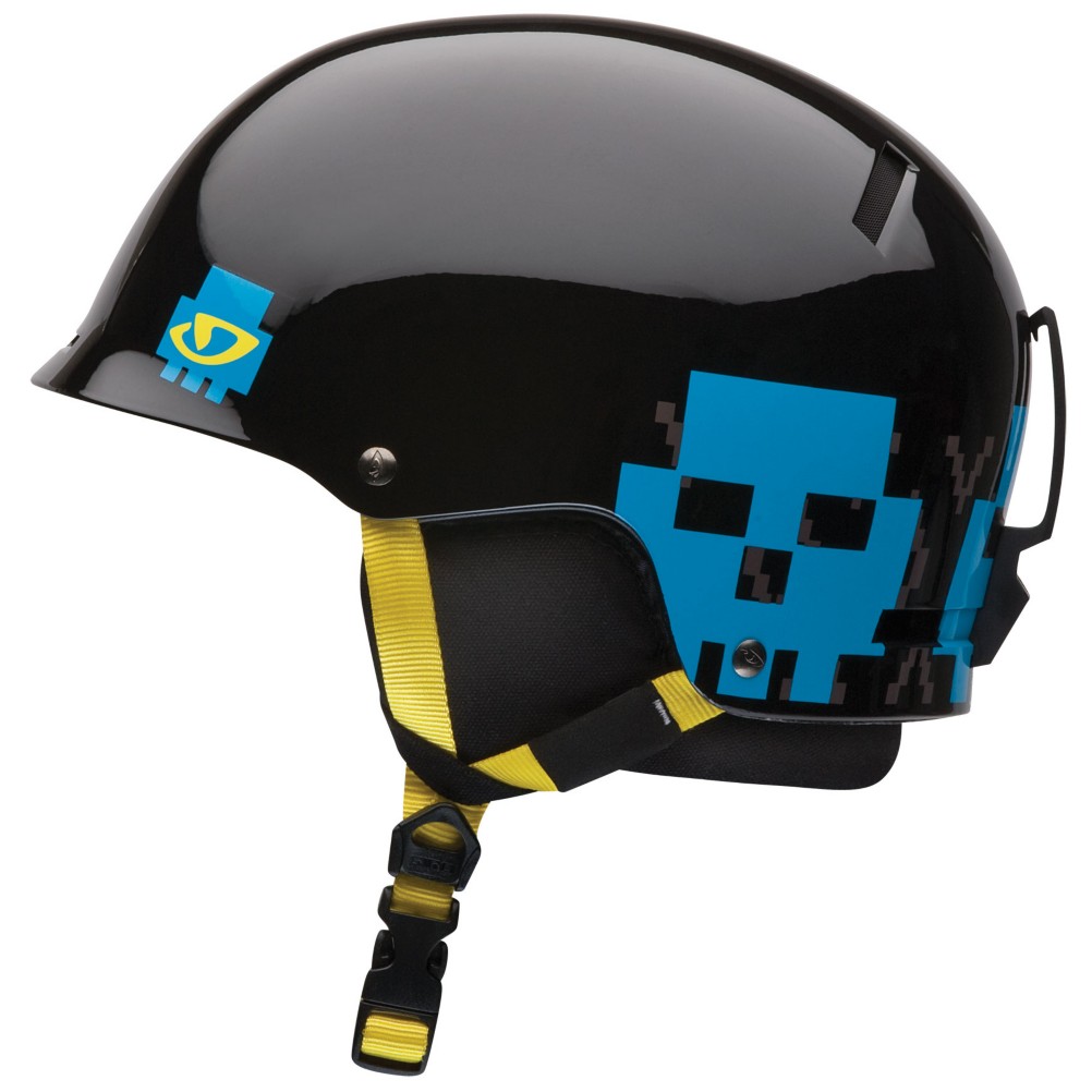 Giro Tag Kids Helmet, Black Skull Poncho, swatch