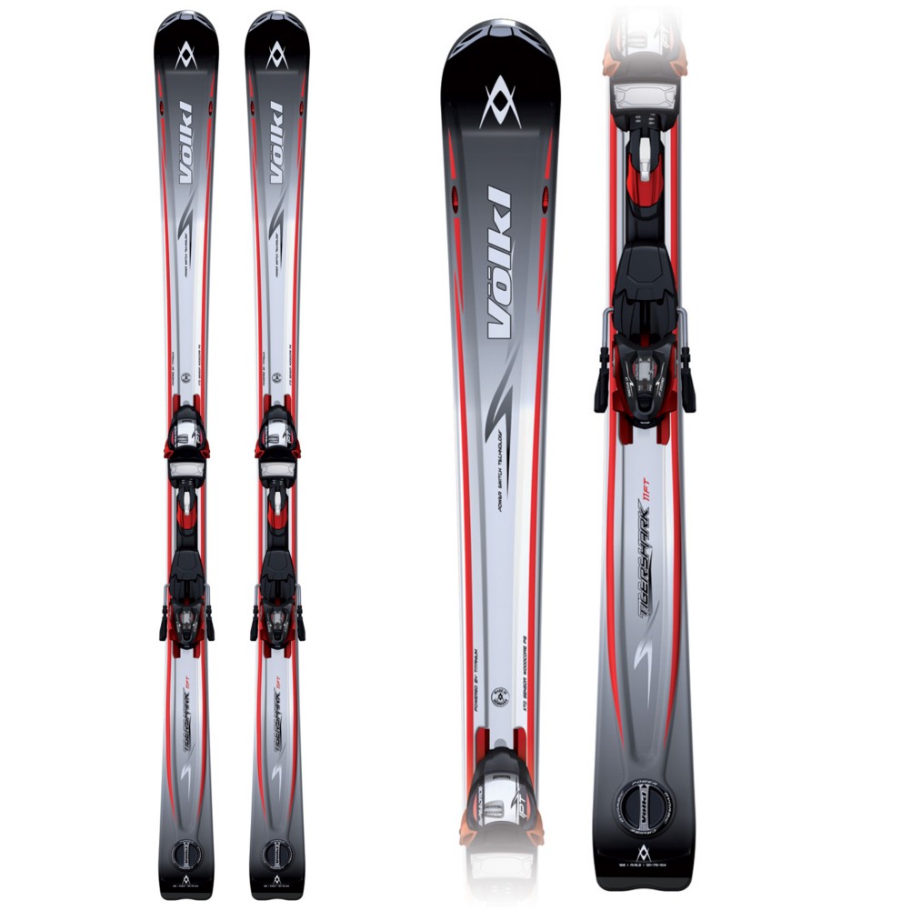 Volkl TigerShark 11 Foot Skis with iPT SpeedRide 120 D Bindings 2011