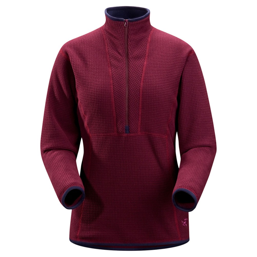 Arc'teryx Delta AR Zip Neck Fleece Womens Mid Layer, Kalamata, medium