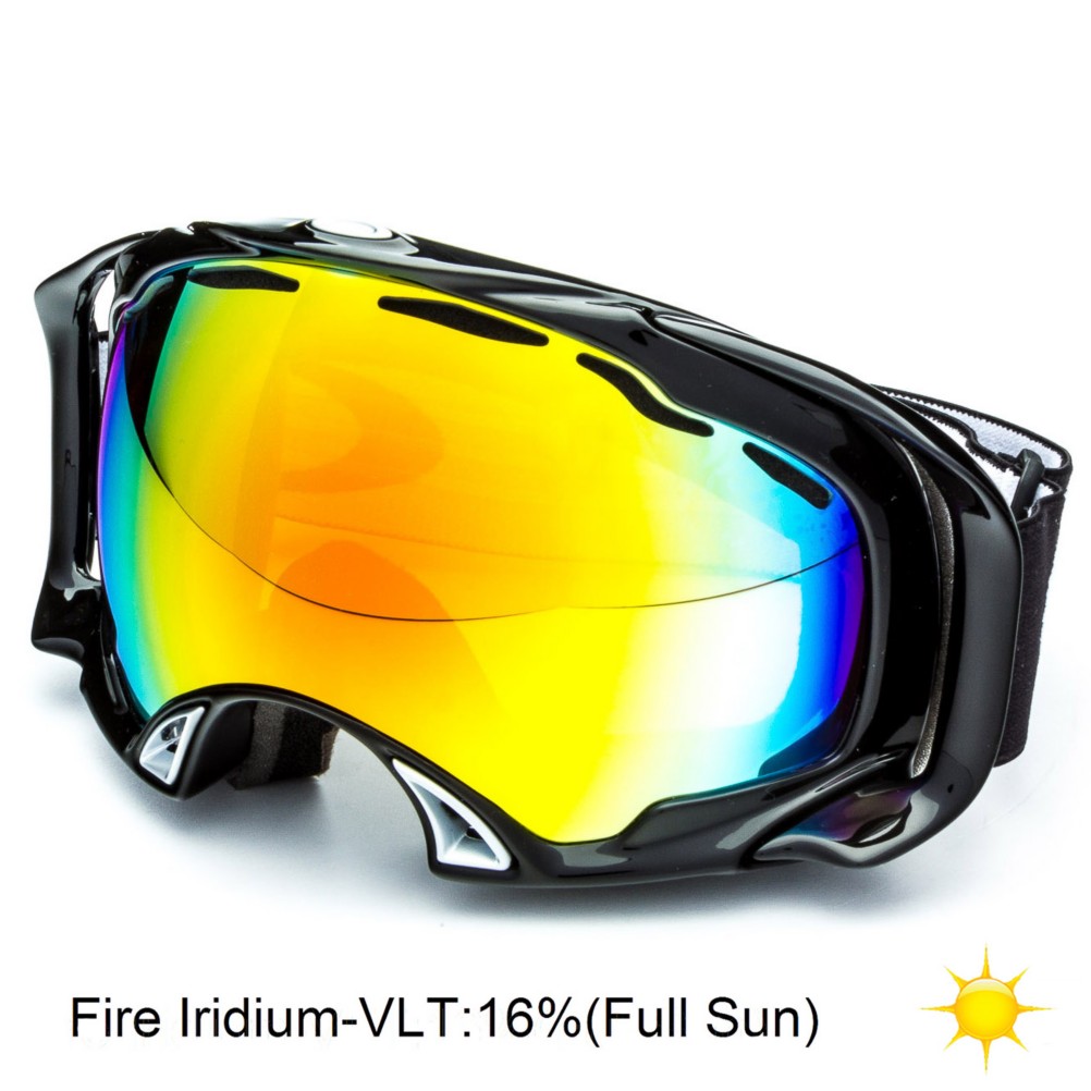 Oakley Splice Goggles 2014, Jet Black-Fire Iridium, swatch