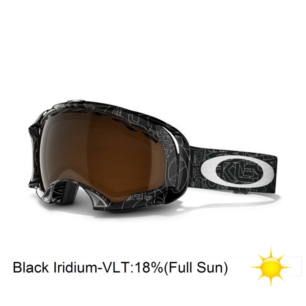 Oakley Splice Goggles 2013, Silver Factory Text-Black Iridium, swatch