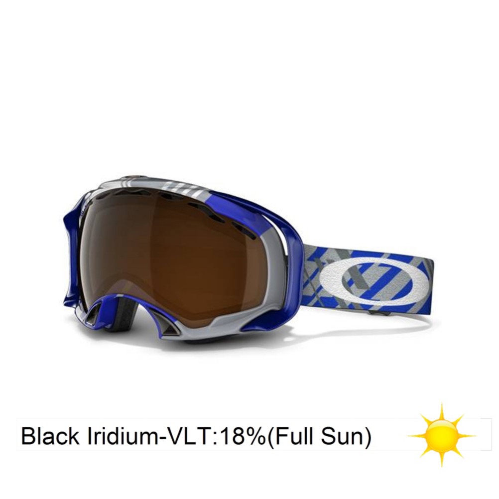 Oakley Splice Goggles 2013, Tech Blue Plaid-Black Iridium, swatch