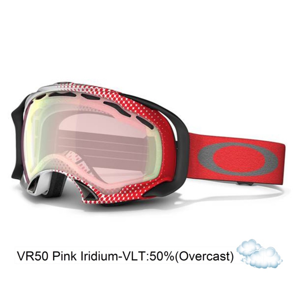 Oakley Splice Goggles 2013, Half Tone Red White-Vr50 Pink Iridium, swatch
