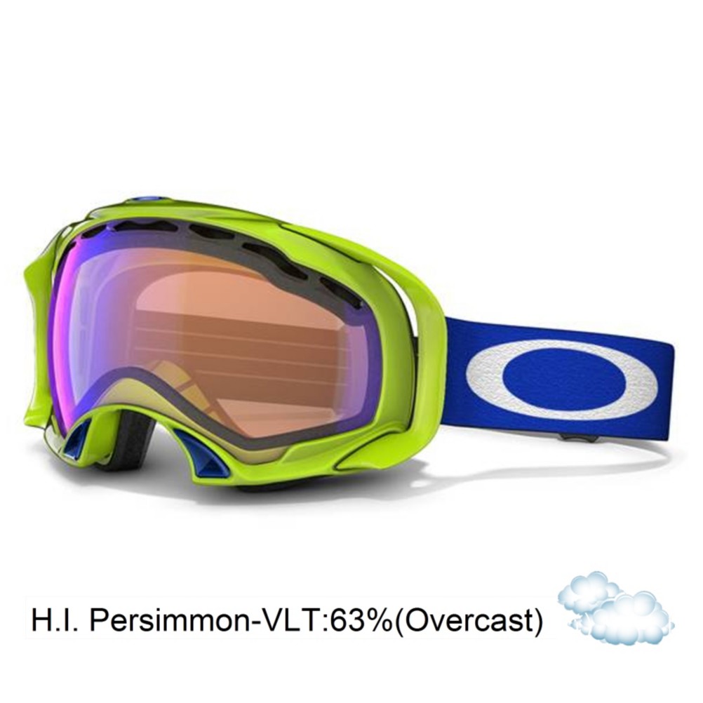 Oakley Splice Goggles 2013, Lightning Green-Blue Iridium, swatch
