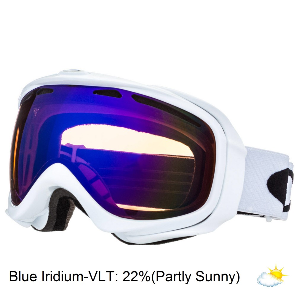Oakley Elevate Womens Goggles 2013, Polished White-Blue Iridium, swatch
