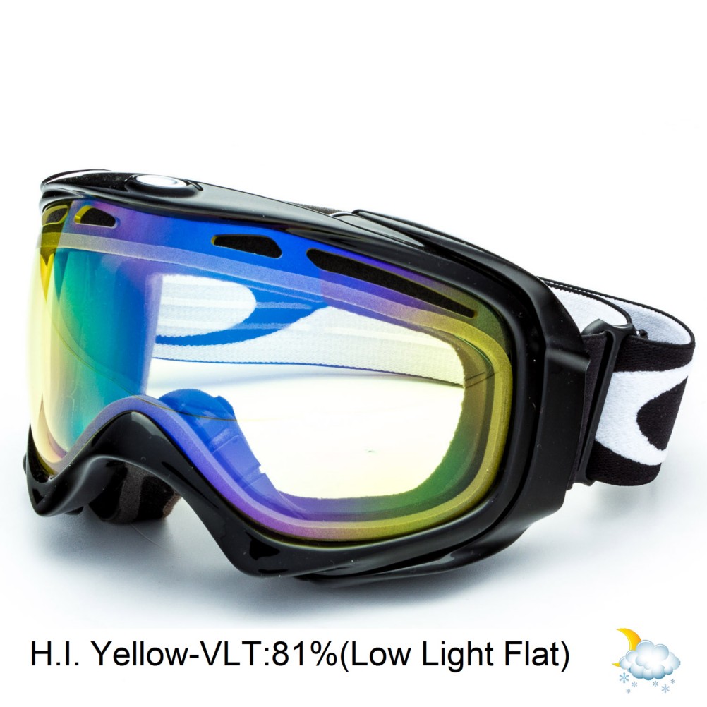 Oakley Elevate Womens Goggles 2014, Jet Black-High Intensity Yellow, swatch