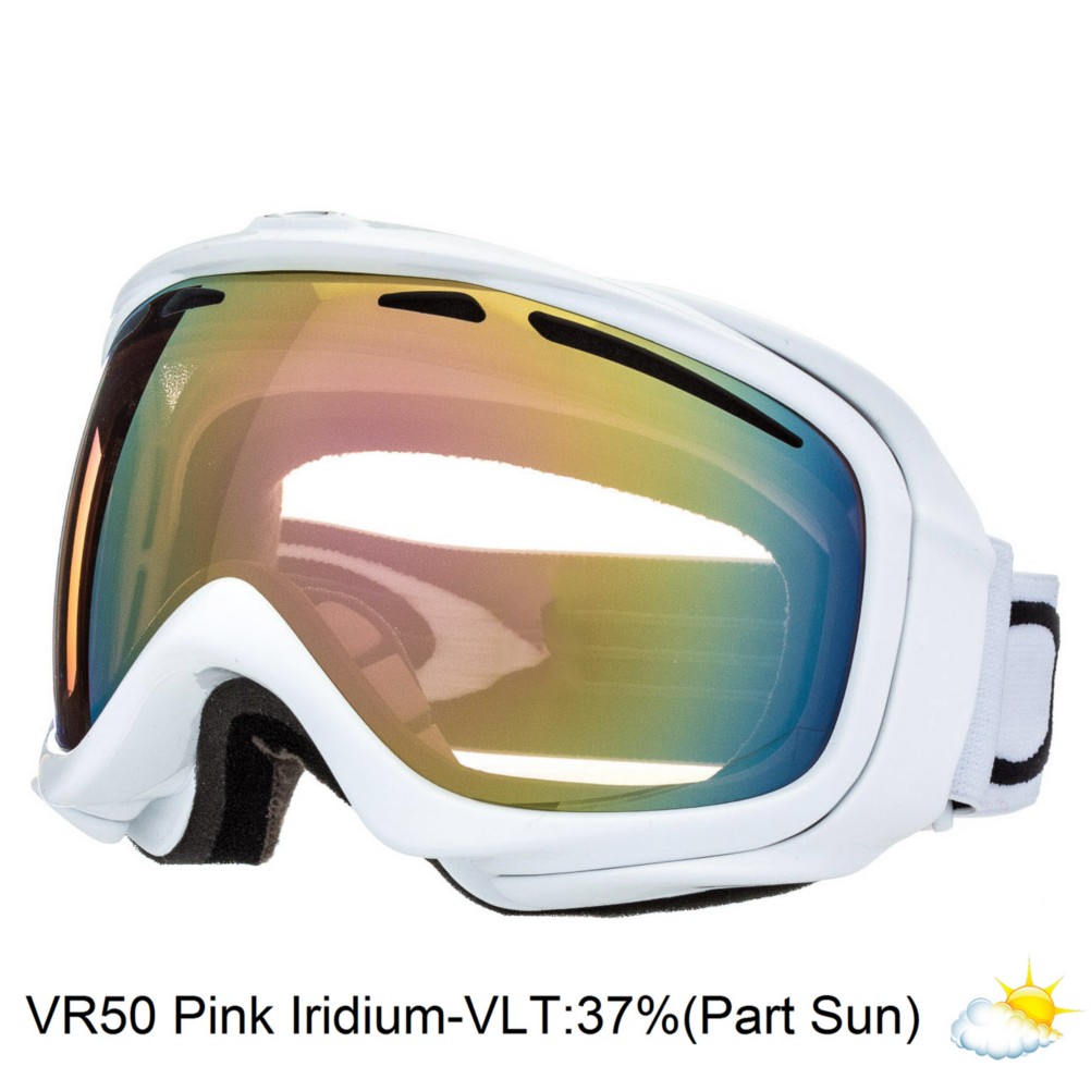 Oakley Elevate Womens Goggles 2013, Polished White-VR50 Pink Iridium, swatch