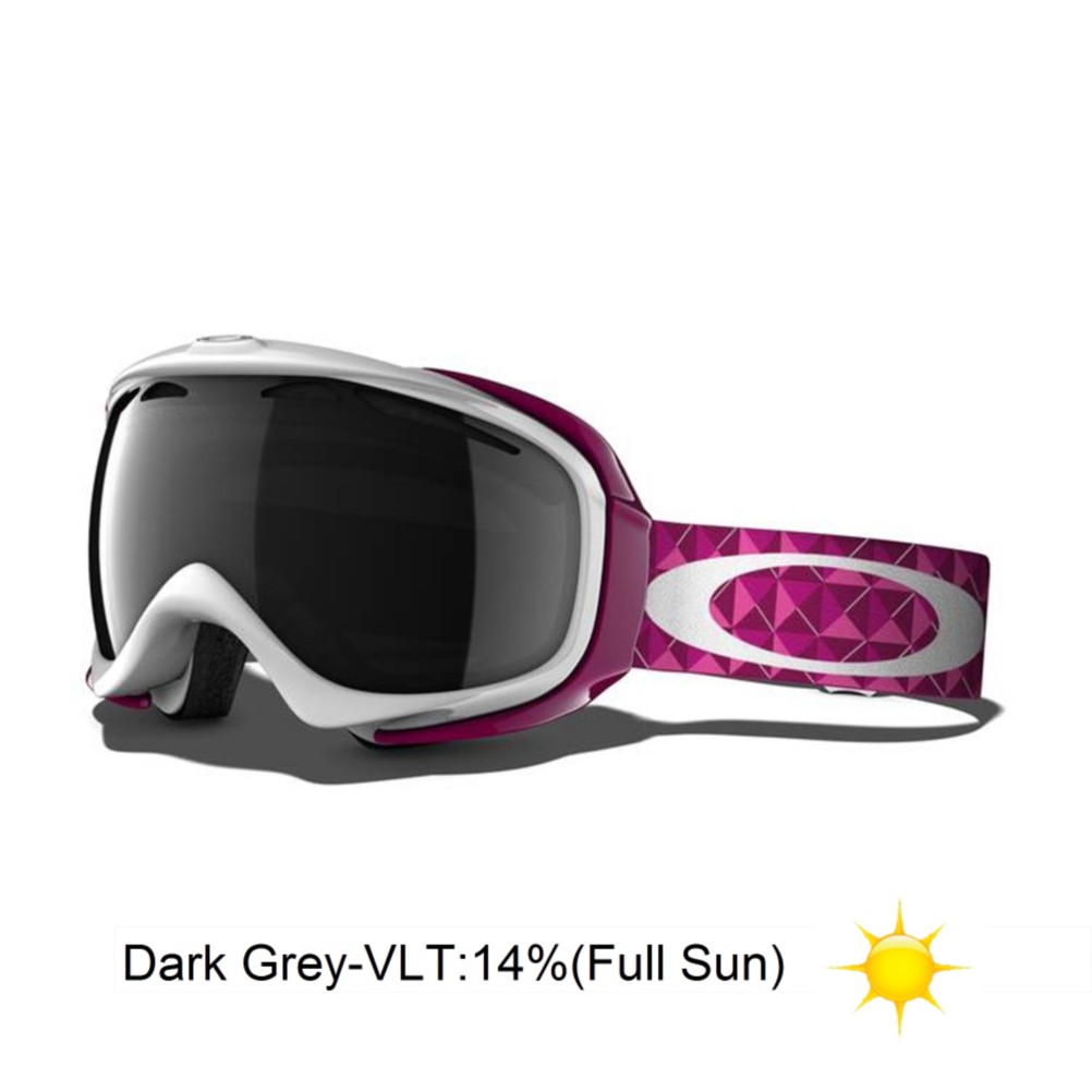 Oakley Elevate Womens Goggles 2013, White Lava Studs-Dark Grey, swatch