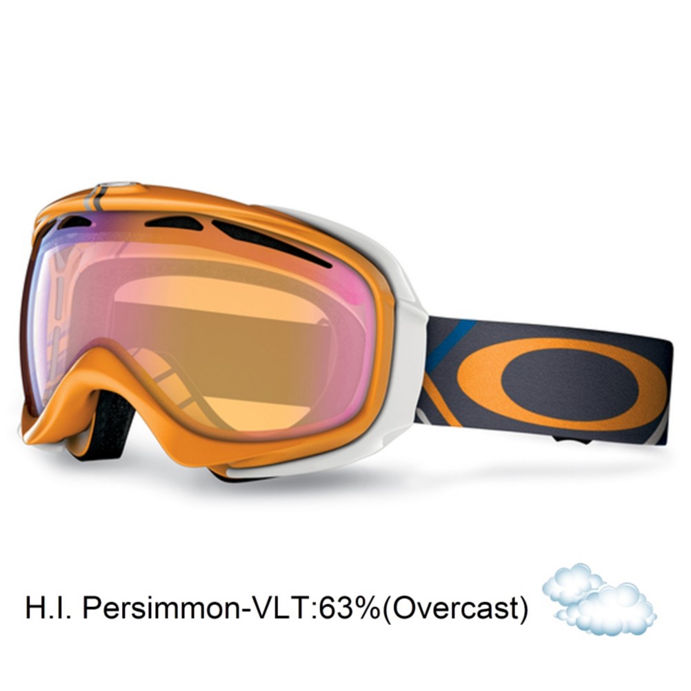 Oakley Elevate Womens Goggles 2013, Freedom Plaid Neon Fire-H.i. Persimmon, swatch