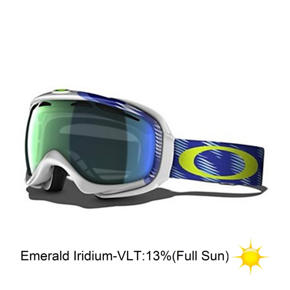 Oakley Elevate Womens Goggles 2013, Snotrac White Eclipse-Emerald Iridium, swatch