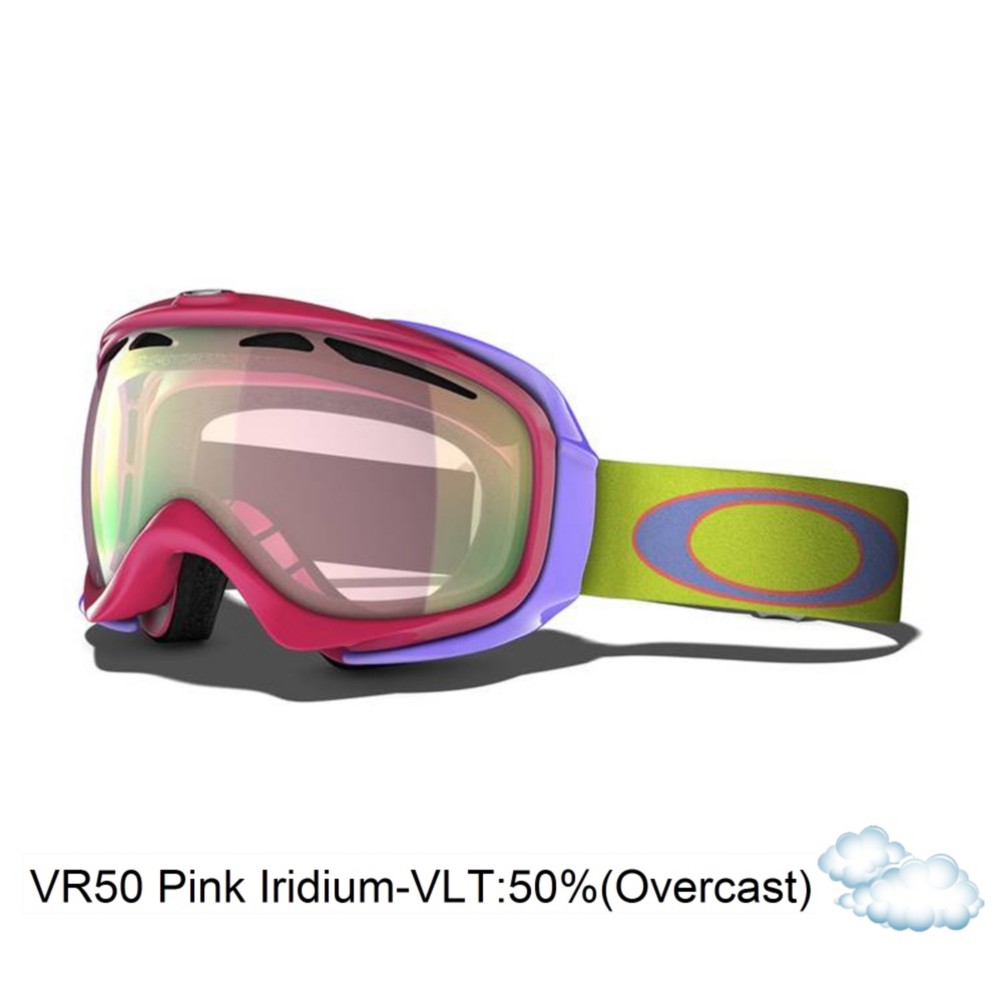 Oakley Elevate Womens Goggles 2013, Sunset-Vr50 Pink Iridium, swatch