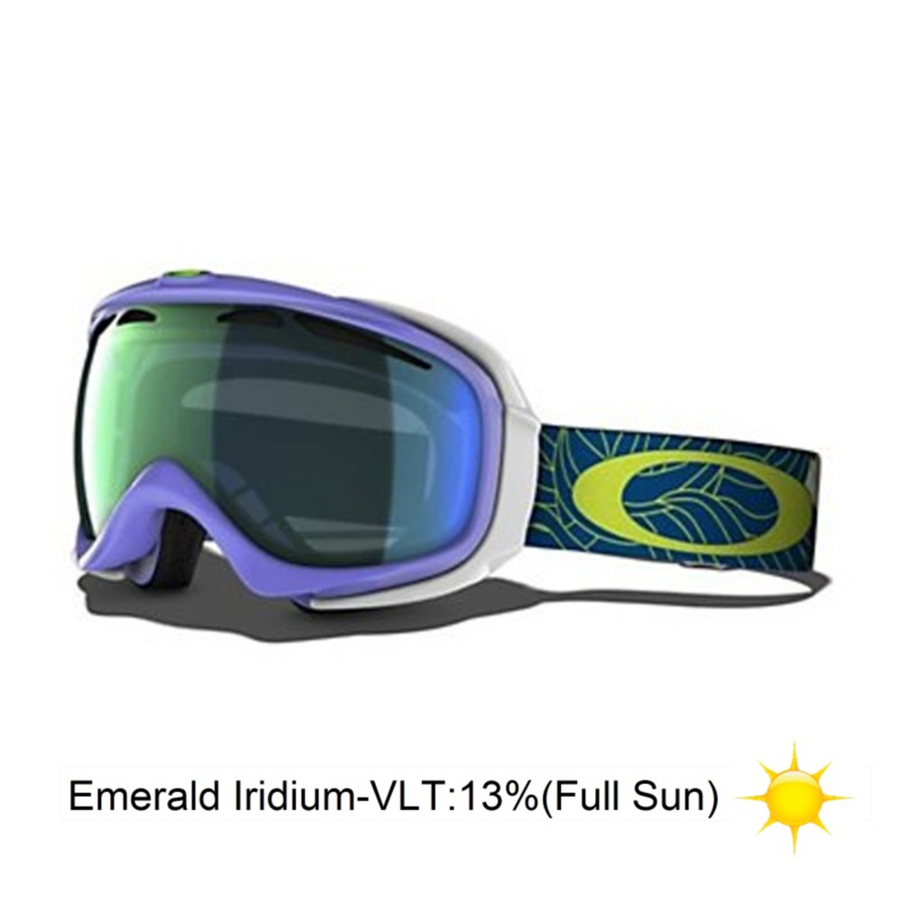 Oakley Elevate Womens Goggles 2013, Dusk Plume-Emerald Iridium, medium
