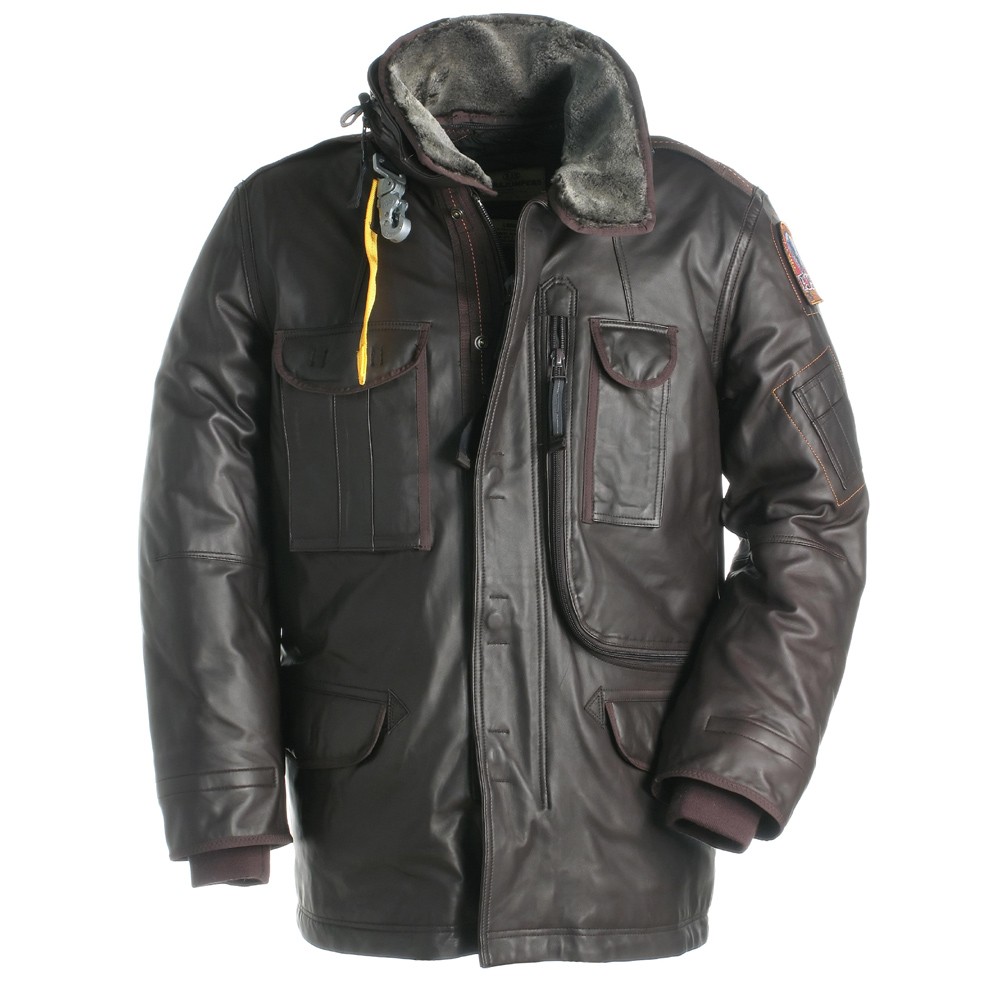 Parajumpers Denali Leather Jacket Mens 2011