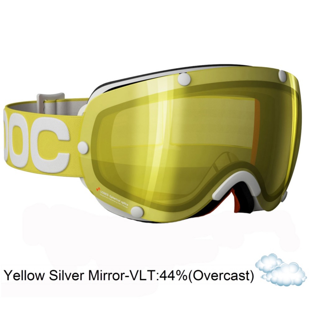POC Lobes Goggles 2013, Yellow-Yellow Silver Mirror, swatch