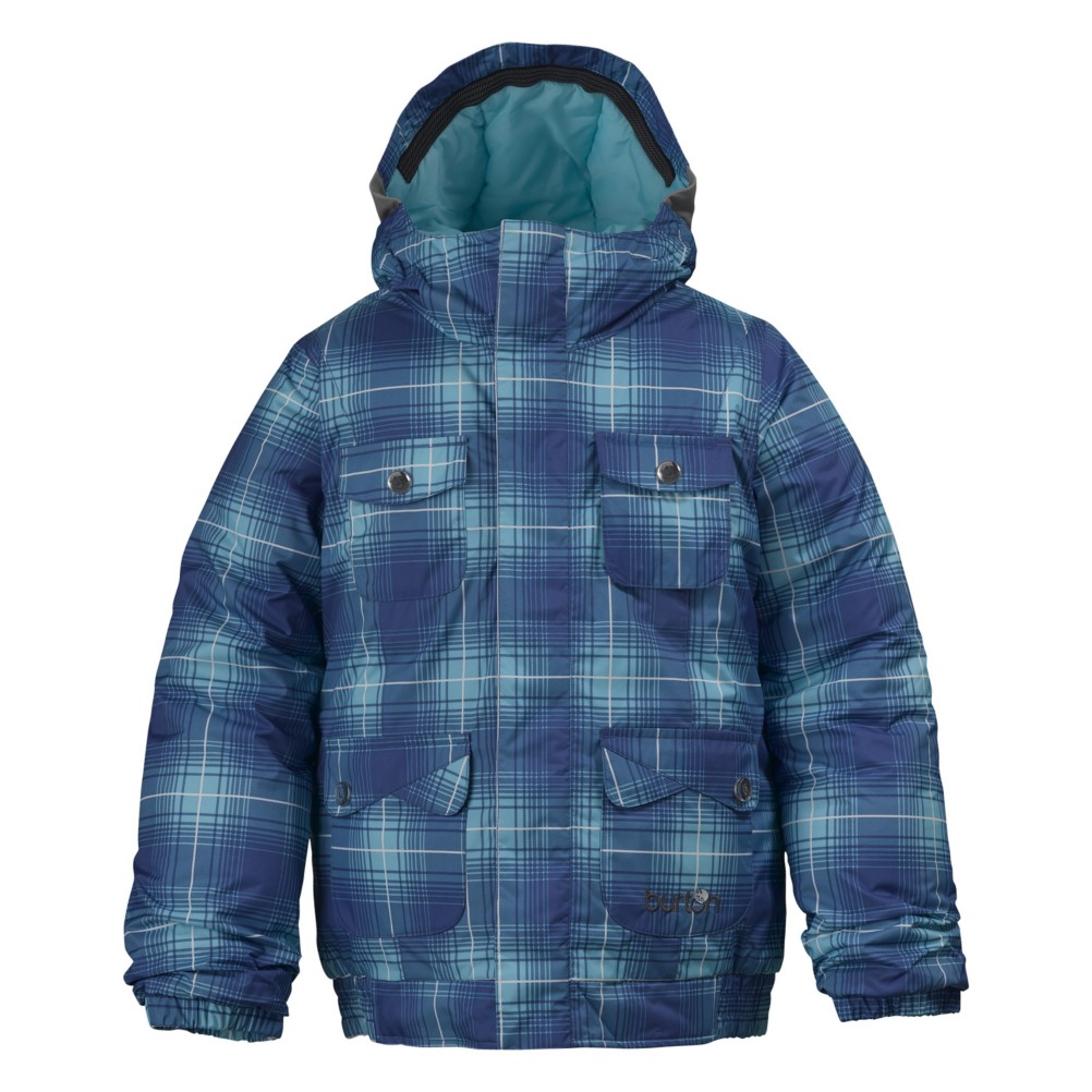 Robins Egg Blur Plaid Print
