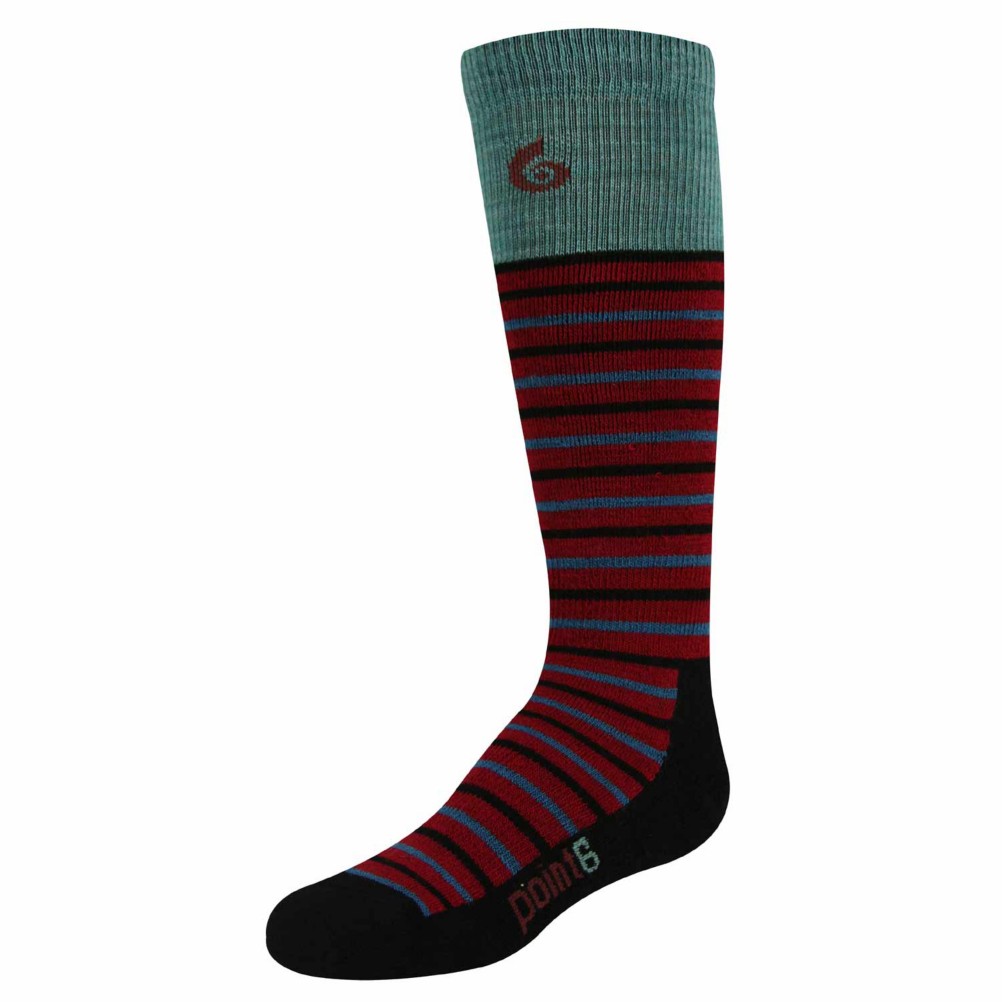 Point6 Stripe Medium Kids Ski Socks 2011