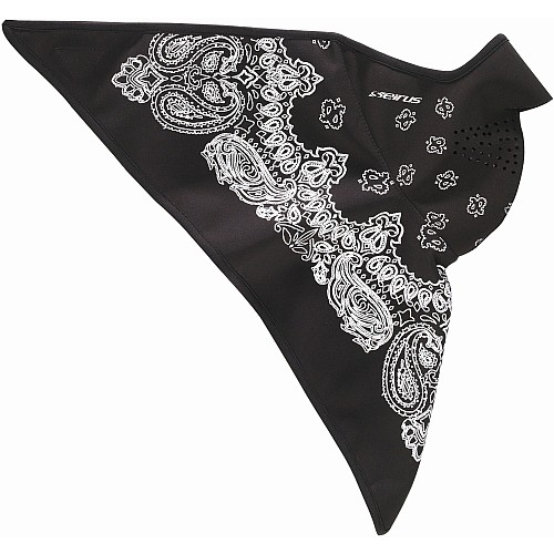 Seirus Softshell Combodana Paisley Bandana, Black-White, swatch