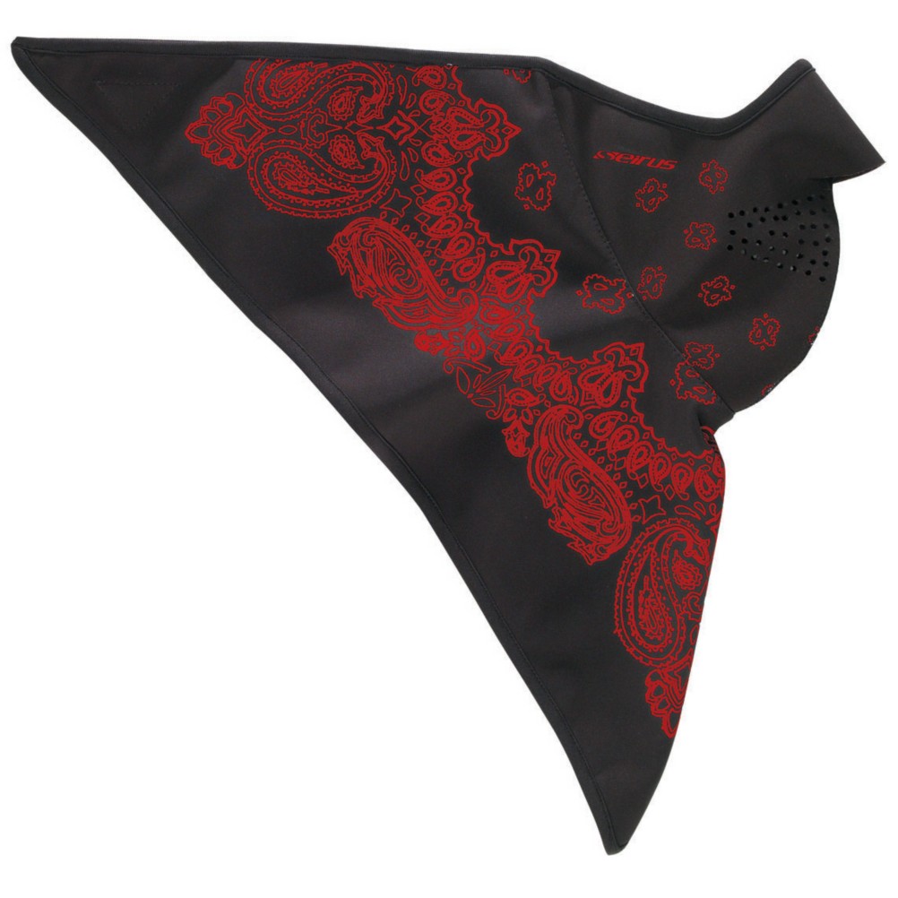 Seirus Softshell Combodana Paisley Bandana, Black-Red, medium