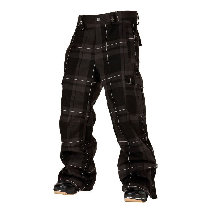 Bonfire Baker Mens Snowboard Pants, Black-Onyx, medium