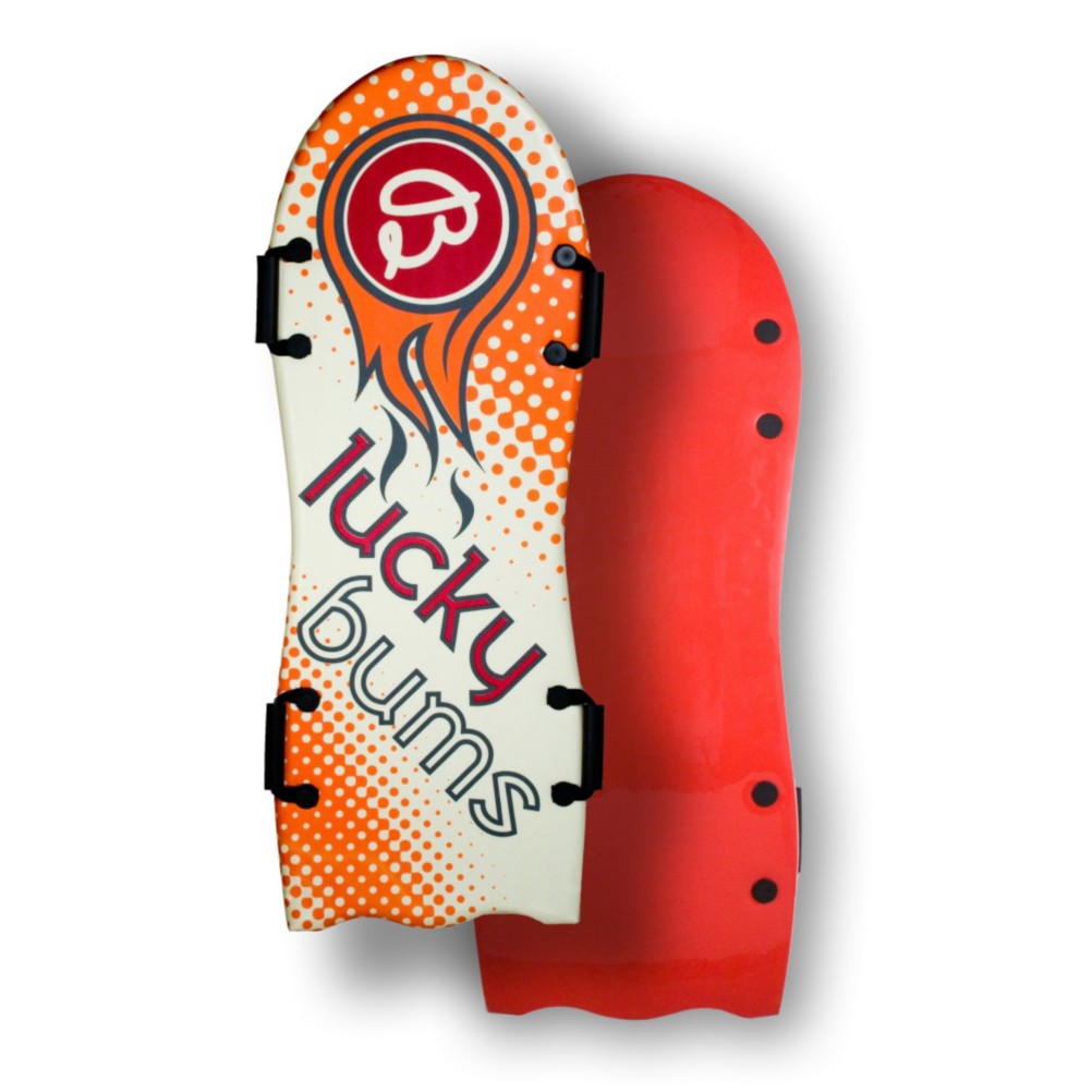 Lucky Bums Snow Kids 52in Foam Sled, Red Graphic, medium