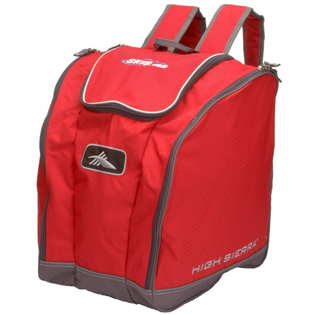 High Sierra Trapezoid Ski Boot Bag 2013, Ready For Red-Charcoal, medium
