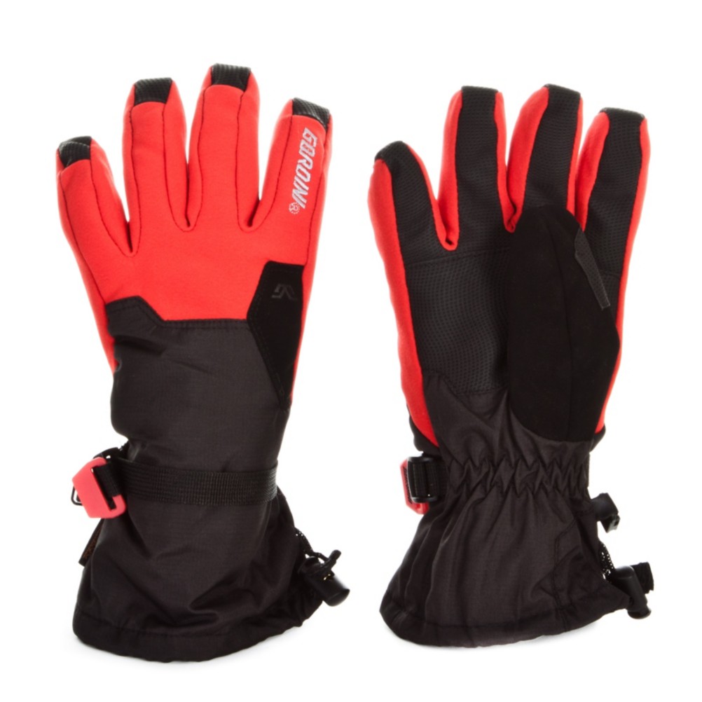 Gordini Stomp II Kids Gloves, Black-Red, medium