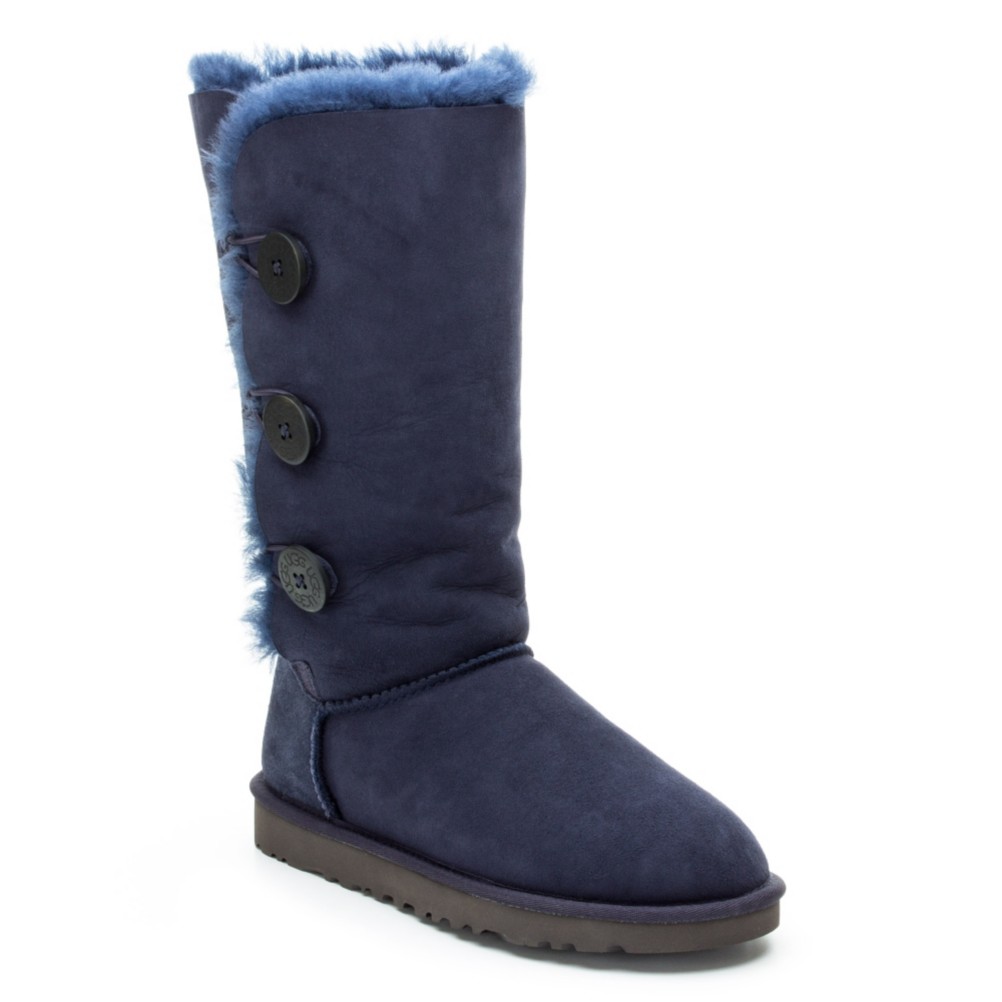 UGG Australia Bailey Button Triplet Womens Boots, Navy, swatch