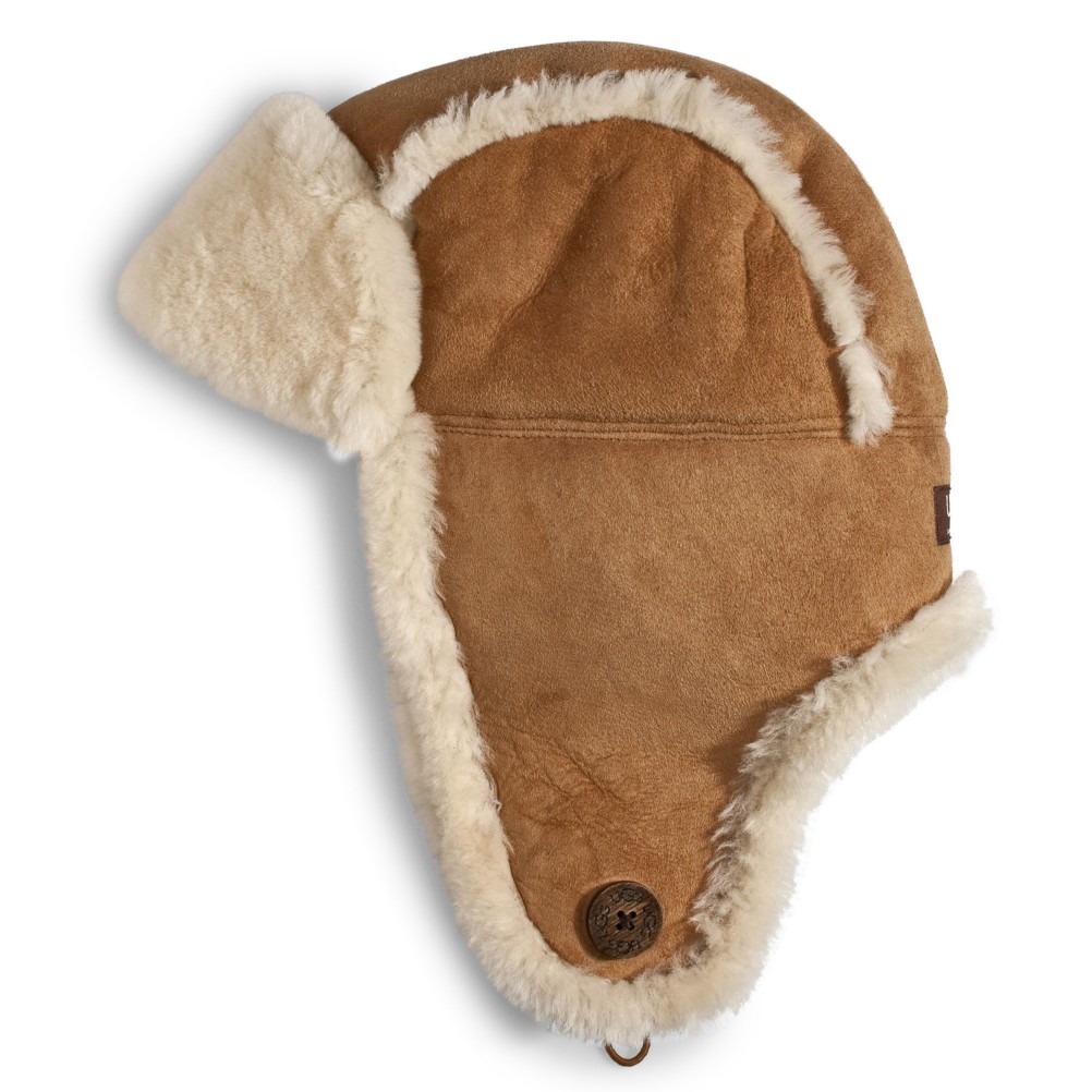 UGG Australia Bailey Aviator Womens Hat, Chestnut, medium