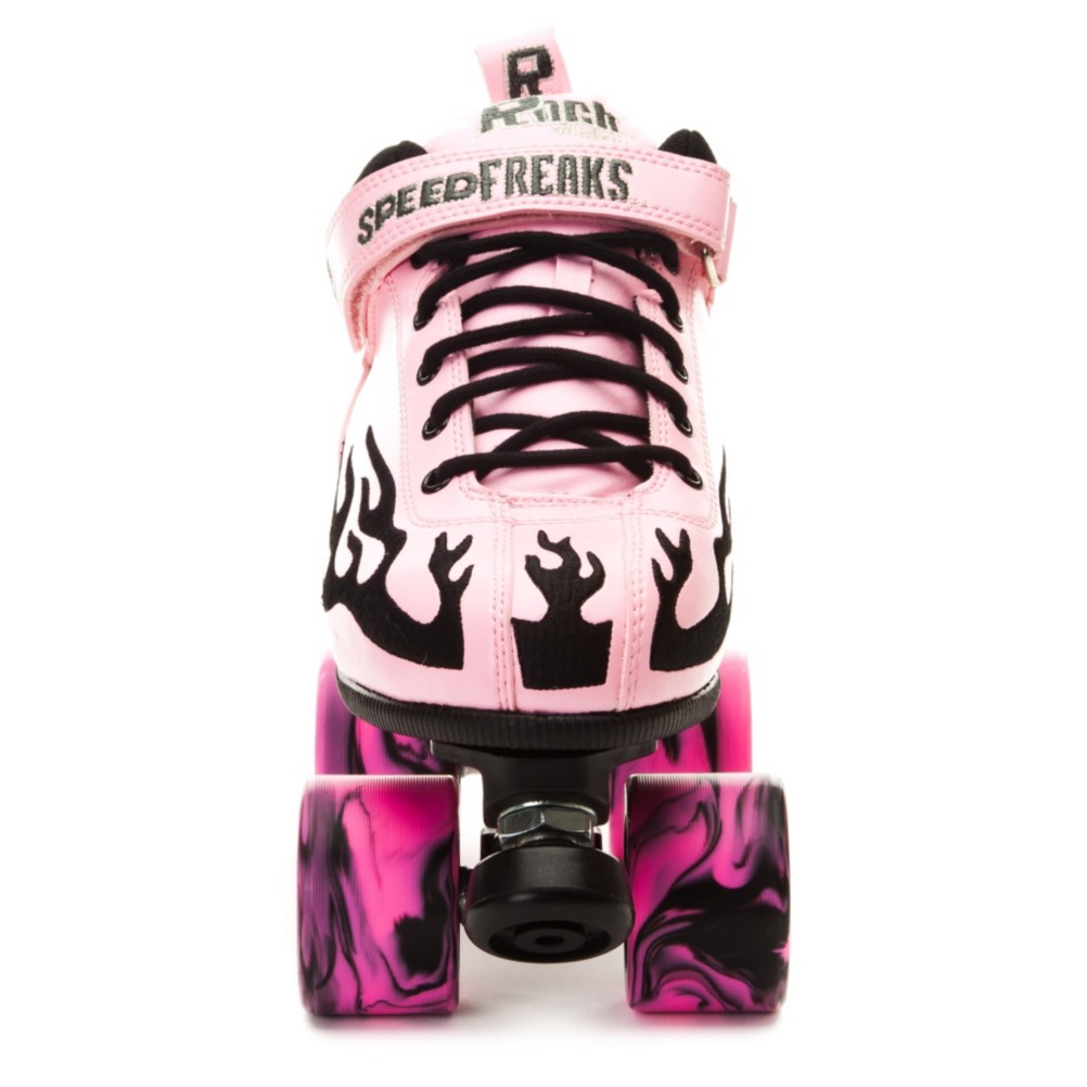 Rock Pink Flame Swirl Womens Speed Roller Skates 2011