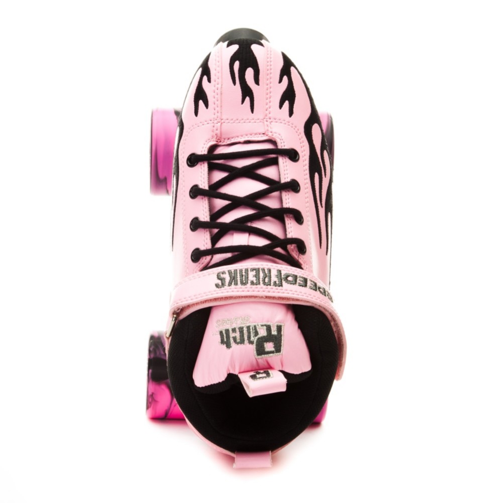 Rock Pink Flame Swirl Womens Speed Roller Skates 2011