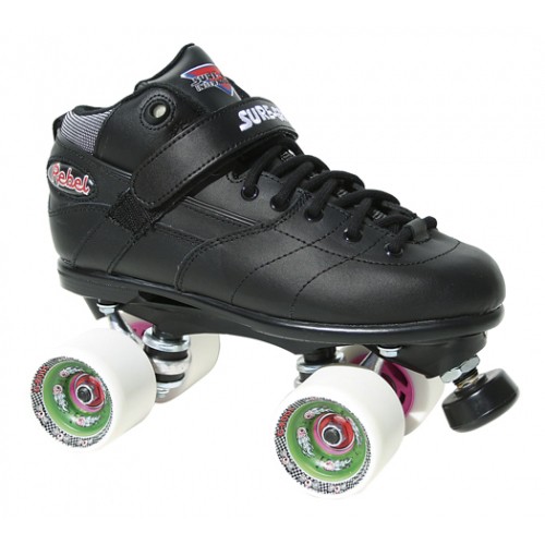 Sure Grip International Rebel Fugitive Speed Roller Skates 2013, Black, medium