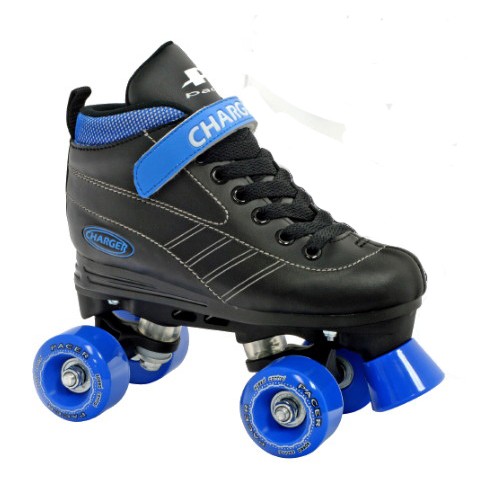 Pacer Charger Junior Boys Speed Roller Skates 2013, Black-Blue, medium