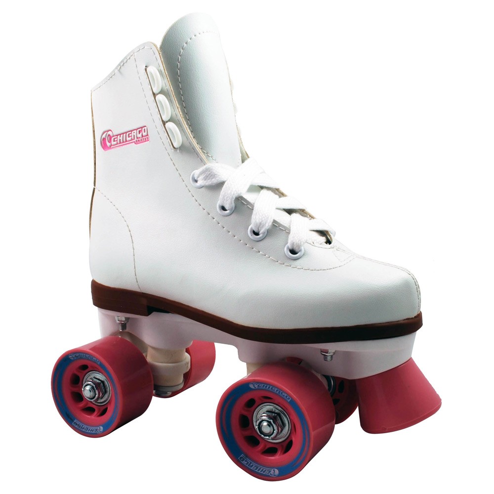 Chicago Juvenile Girls Outdoor Roller Skates 2013, White, medium