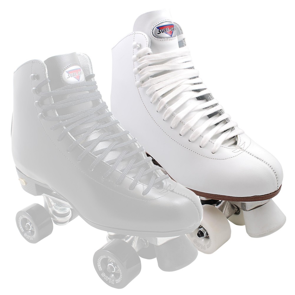 Sure Grip International 73 Super X Medallion Plus Womens Artistic Roller Skates 2013, White, medium