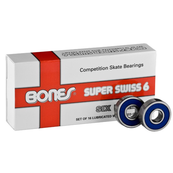 Bones Super Swiss 6 Ball Skate Bearings, , medium