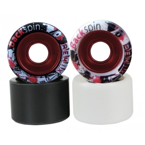 Backspin Remix Aluminum Hub Roller Skate Wheels 8 Pack 2014