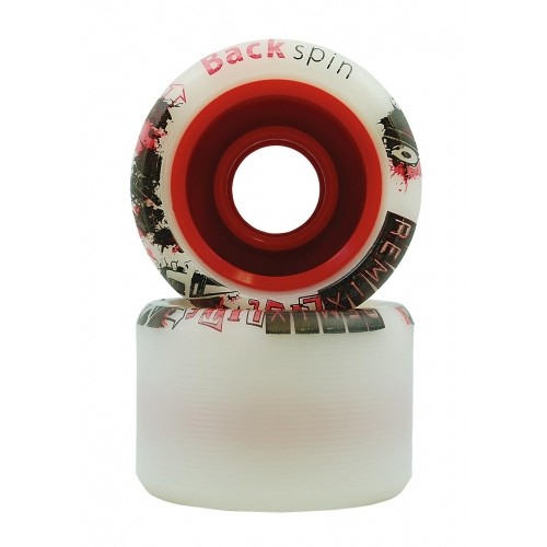 Backspin Remix Lite Roller Skate Wheels - 8 Pack 2013, White, medium