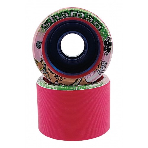 Hyper Wheels Shaman Roller Skate Wheels - 8 Pack 2013, Red-Blue, swatch