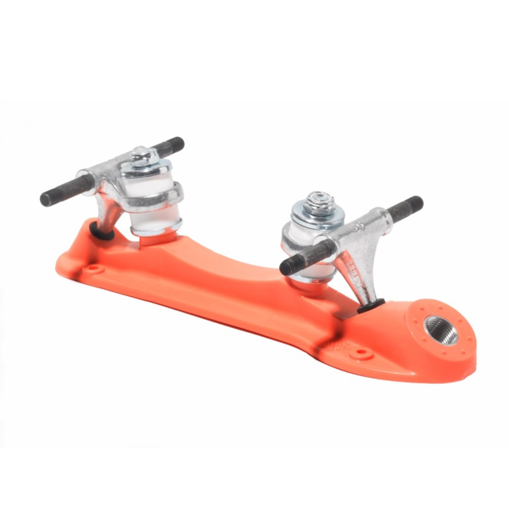 RC Probe Roller Skate Plates with Trucks, Orange, medium