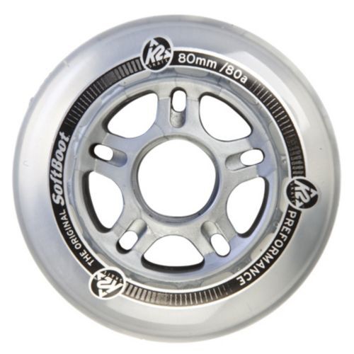 K2 80MM Inline Skate Wheels with ILQ7 Bearings - 8 Pack 2013, , medium