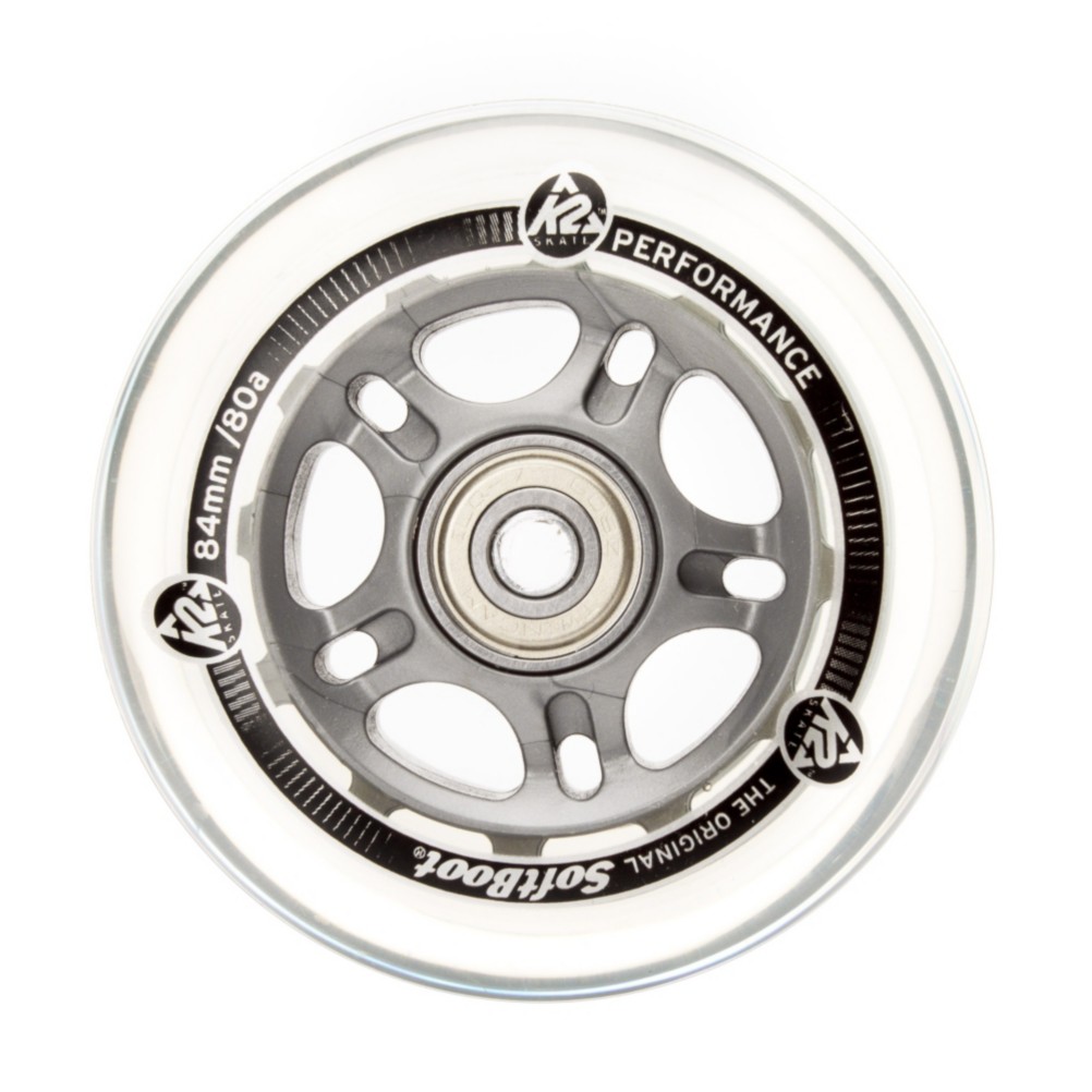 K2 84mm Inline Skate Wheels with ILQ7 Bearings - 8 Pack 2013, , medium