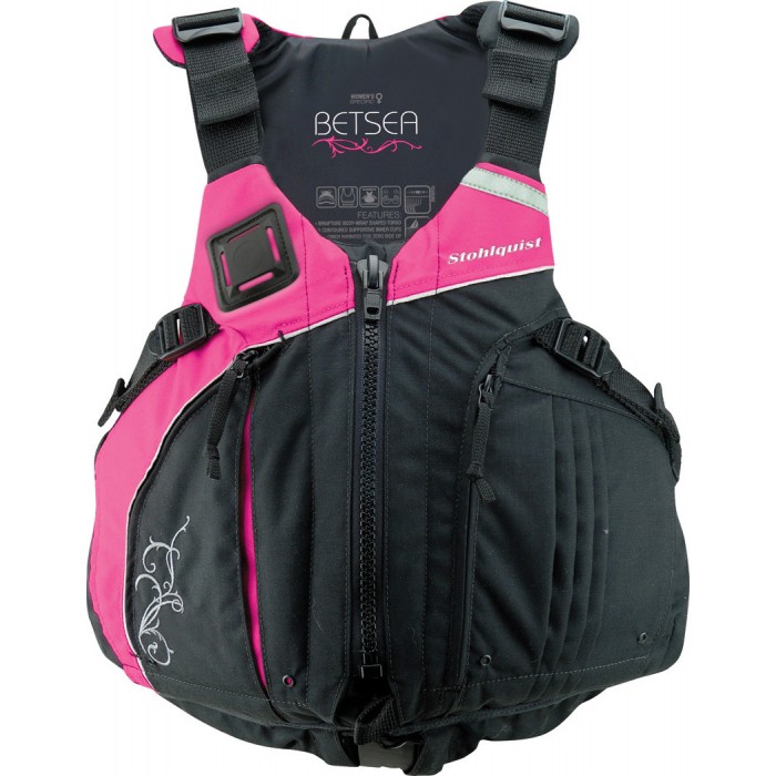 Stohlquist Betsea Womens Kayak Life Jacket 2013, Pink-Black, medium